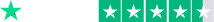 Logo Trustpilot con valutazione di tre stelle e mezza su cinque.